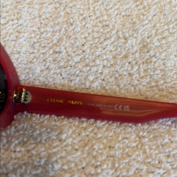 Celine Triomphe Red Sunglasses - Picture 2 of 4